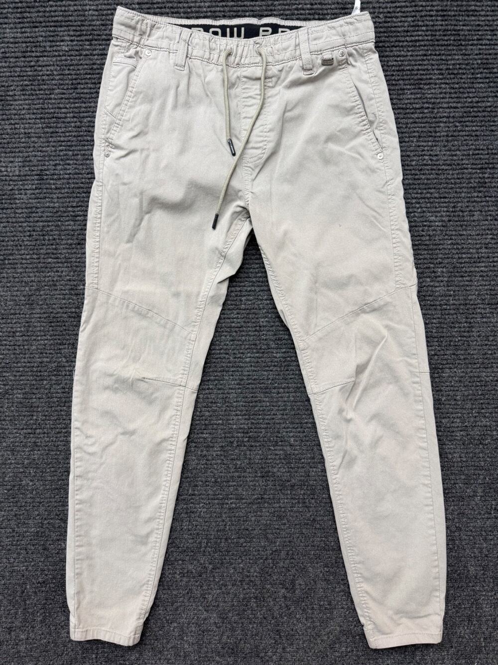 Projek Raw Pants Mens Small Gray Jogger Drawstring Pant Stretch Workwear